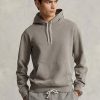 Grauer Ralph Lauren Fleece-Hoodie aus Bio-Baumwolle für Herren