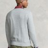 Graues Fleece-Sweatshirt mit Polo Bear von Ralph Lauren für Herren