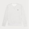 Graues Ralph Lauren Doppelstrick-Pullover-Sweatshirt für Herren