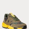 Grün / Camo Ralph Lauren Jogger Wildleder & Camo Ripstop Sneakers für Herren