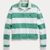 Grüne gestreifte Rugby-Shirts aus Jersey von Ralph Lauren für Damen