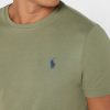 Grüne Herren Ralph Lauren Brust Logo Rundhals T-Shirts