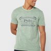 Grüne Herren Ralph Lauren Logo Rundhals T-Shirts