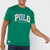 Grüne Herren Ralph Lauren Logo Rundhals T-Shirts Grüne Herren Ralph Lauren Logo Rundhals T-Shirts