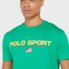 Grüne Herren Ralph Lauren Logo Rundhals T-Shirts