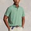 Grüne Poloshirts aus Baumwolle und Leinen im Classic Fit von Ralph Lauren für Herren