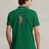 Grüne Poloshirts aus Mesh mit klassischer Passform von Ralph Lauren für Herren
