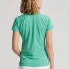 Grüne Poloshirts aus Piqué im Tailored Fit von Ralph Lauren für Damen