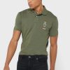 Grüne Poloshirts für Herren von Ralph Lauren im Slim Fit
