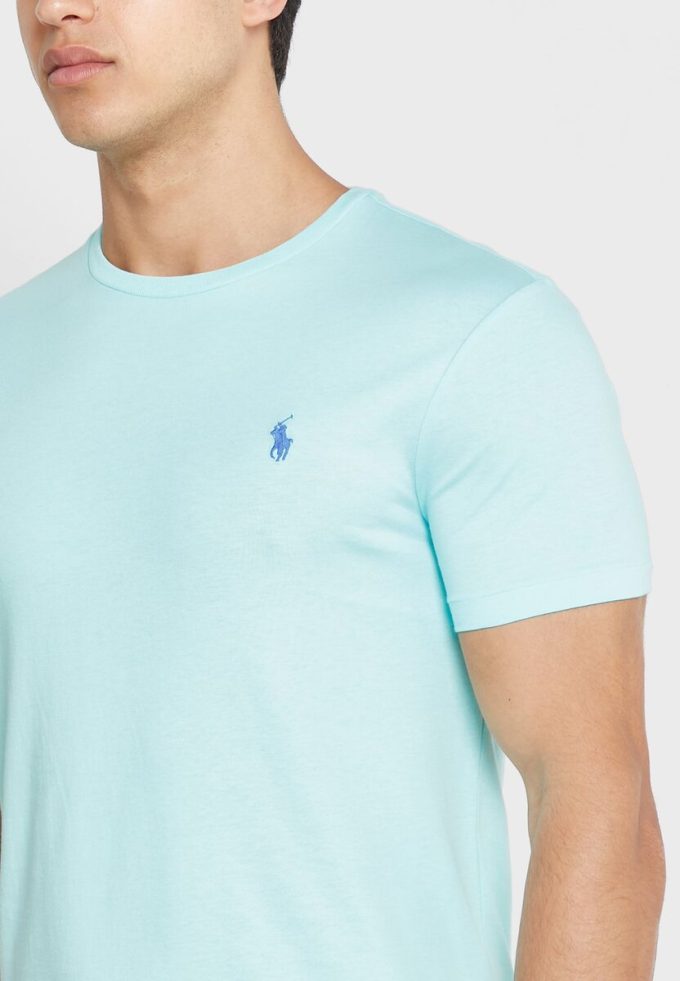 Grüne Ralph Lauren Essential T-Shirts mit Rundhalsausschnitt für Herren
