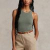 Grüne Ralph Lauren Kaschmir-Tanktops für Damen