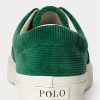 Grüne Ralph Lauren Keaton Cord-Sneakers für Herren