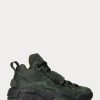 Grüne Ralph Lauren PS100 High-Top-Sneakers aus Wildleder für Herren