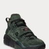 Grüne Ralph Lauren PS100 High-Top-Sneakers aus Wildleder für Herren