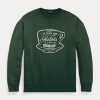 Grüne Ralph Lauren Ralph’s Coffee Crewneck Sweatshirts für Damen