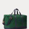 Grüne Reisetaschen aus Canvas mit Ralph Lauren-Logo-Stickerei für Herren