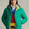 Grüne, wasserabweisende Ralph Lauren-Jacken für Herren