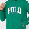 Grüner Ralph Lauren Logo-Hoodie für Herren