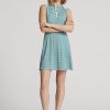Grünes Jerseykleid mit grafischem Panel von Ralph Lauren für Damen
