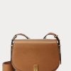 Hellbraune Satteltaschen aus Kalbsleder von Ralph Lauren Polo ID für Damen