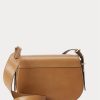 Hellbraune Satteltaschen aus Kalbsleder von Ralph Lauren Polo ID für Damen