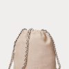 Hellrosa Damen Ralph Lauren Washed Leather Medium Emmy Bucket Bags