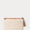 Honig/Creme Damen Ralph Lauren Shearling Envelope Handtasche