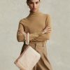Honig/Creme Damen Ralph Lauren Shearling Envelope Handtasche