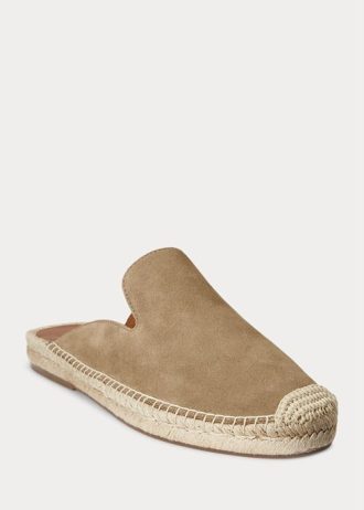 Khakifarbene Pantoletten aus Wildleder von Ralph Lauren für Herren, Cevio