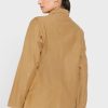Khakifarbene Ralph Lauren Button-Down-Hemden mit Taschendetail für Damen