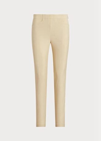 Khakifarbene Ralph Lauren GolfStretch-Sporthose für Damen
