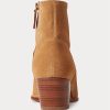 Khakifarbene Ralph Lauren Lucille Wildlederstiefel für Damen