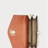 Khakifarbene Ralph Lauren Tayler Umhängetaschen aus Kunstschlangenleder für Damen