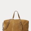 Khakifarbene Reisetaschen „Welington“ von Ralph Lauren aus Kalbswildleder für Herren