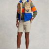 Khakifarbene Stretch-Chinoshorts für Herren von Ralph Lauren im Straight Fit