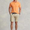 Khakifarbene Stretch-Chinoshorts im Slim Fit von Ralph Lauren für Herren