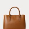 Lauren Tan Damen Ralph Lauren Leder Kleine Marcy Satchel Taschen