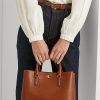 Lauren Tan Damen Ralph Lauren Leder Kleine Marcy Satchel Taschen