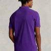 Lila Poloshirts aus Mesh für Herren von Ralph Lauren Custom Slim Fit
