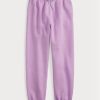 Lilafarbene Ralph Lauren Fleece-Sporthose für Damen Lilafarbene Ralph Lauren Fleece-Sporthose für Damen