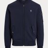 Marineblaue Bomberjacken aus Doppelstrick von Ralph Lauren für Herren