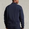 Marineblaue Bomberjacken aus Doppelstrick von Ralph Lauren für Herren