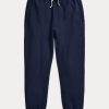Marineblaue Fleece-Jogginghose für Damen von Ralph Lauren