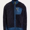 Marineblaue Fleecejacken für Herren von Ralph Lauren