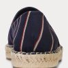 Marineblaue gestreifte Espadrilles „Cevio Crest“ von Ralph Lauren für Herren