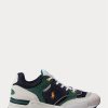 Marineblaue / goldene Ralph Lauren Trackster 200 Sneakers für Herren Marineblaue / goldene Ralph Lauren Trackster 200 Sneakers für Herren