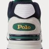 Marineblaue / goldene Ralph Lauren Trackster 200 Sneakers für Herren Marineblaue / goldene Ralph Lauren Trackster 200 Sneakers für Herren