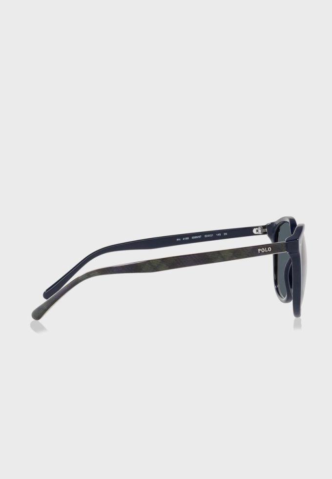 Marineblaue Herren-Wayfarer-Sonnenbrille Ralph Lauren 0Ph4188