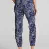 Marineblaue Jogginghose mit Bandana-Print für Damen von Ralph Lauren