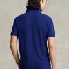 Marineblaue Poloshirts aus Mesh für Herren von Ralph Lauren in Slim Fit